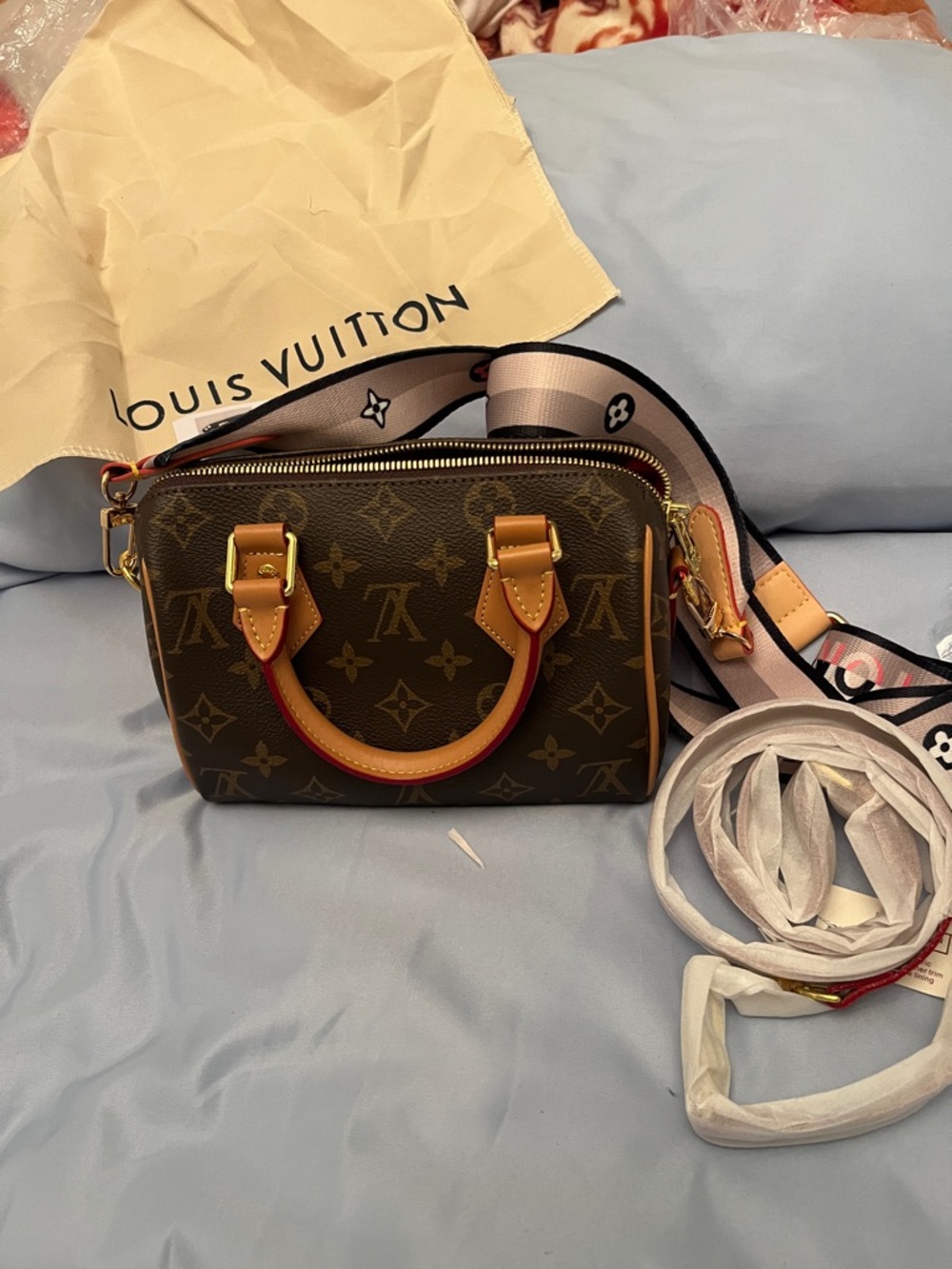 Nano Speedy Handbag/ COPY/brand new come with two strap